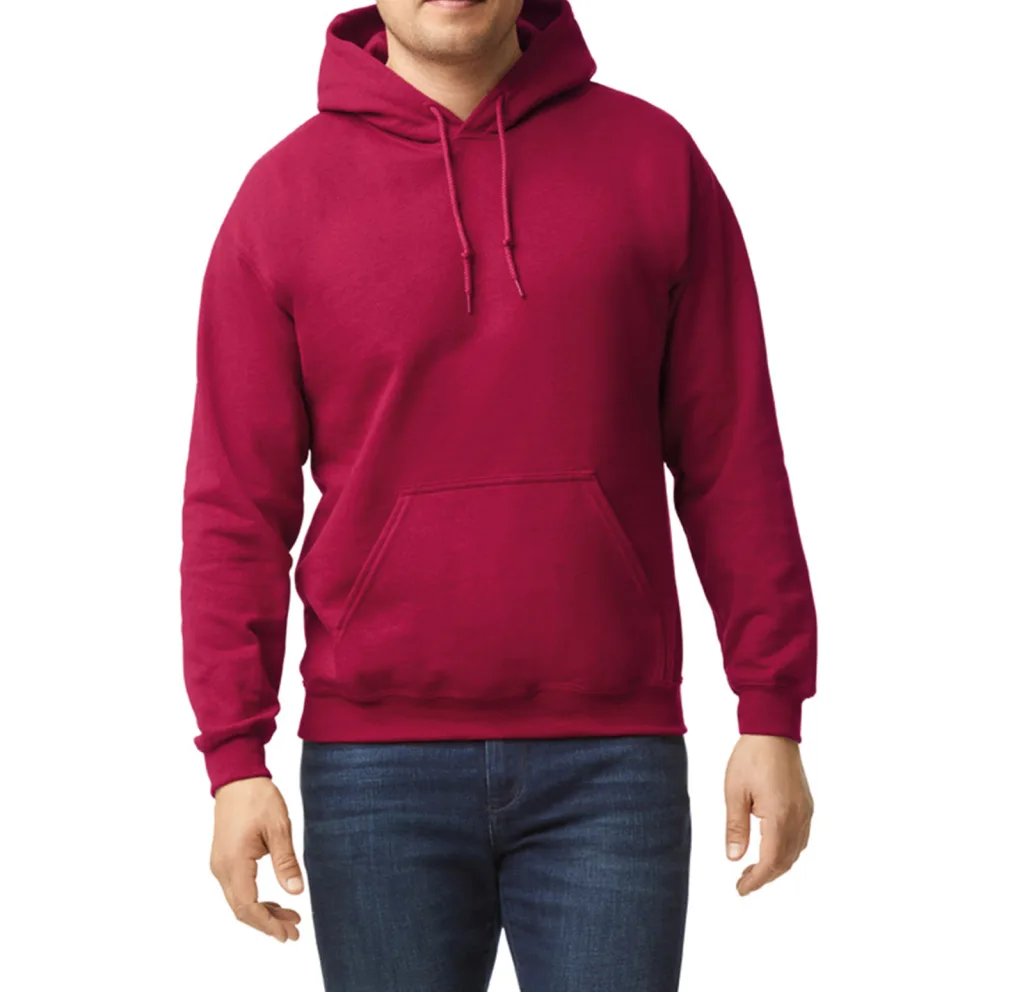 Sweat à capuche personnalisé, épais et poche kangourou (18500), Antique Cherry Red, photo 5