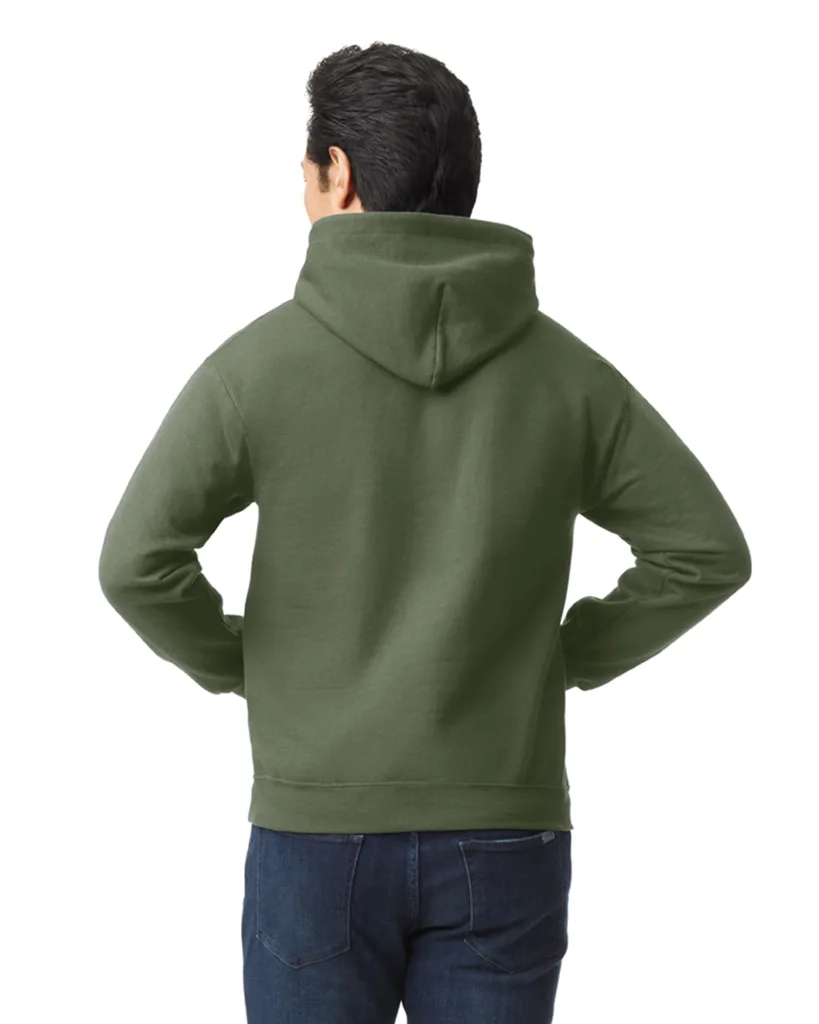 Sweat à capuche personnalisé, épais et poche kangourou (18500), Military Green, photo 42