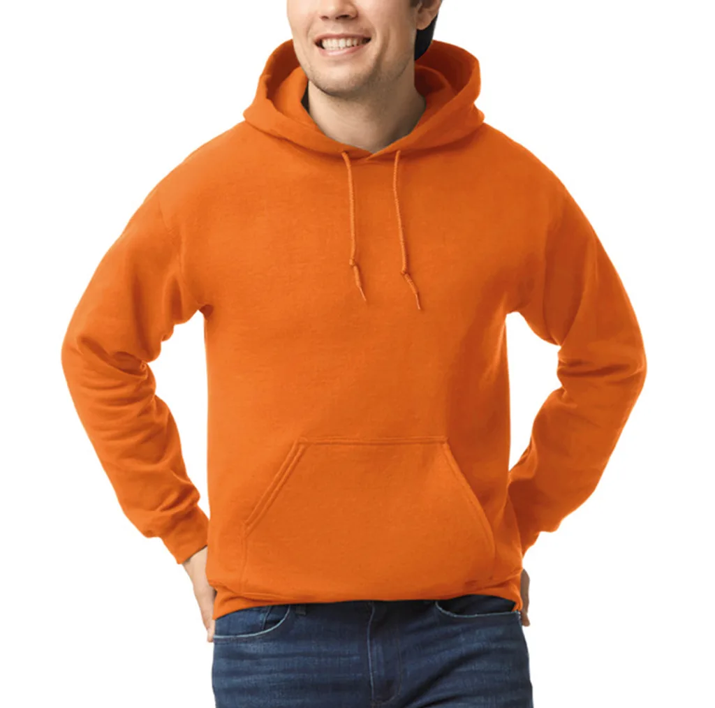 Sweat à capuche personnalisé, épais et poche kangourou (18500), Orange, photo 48