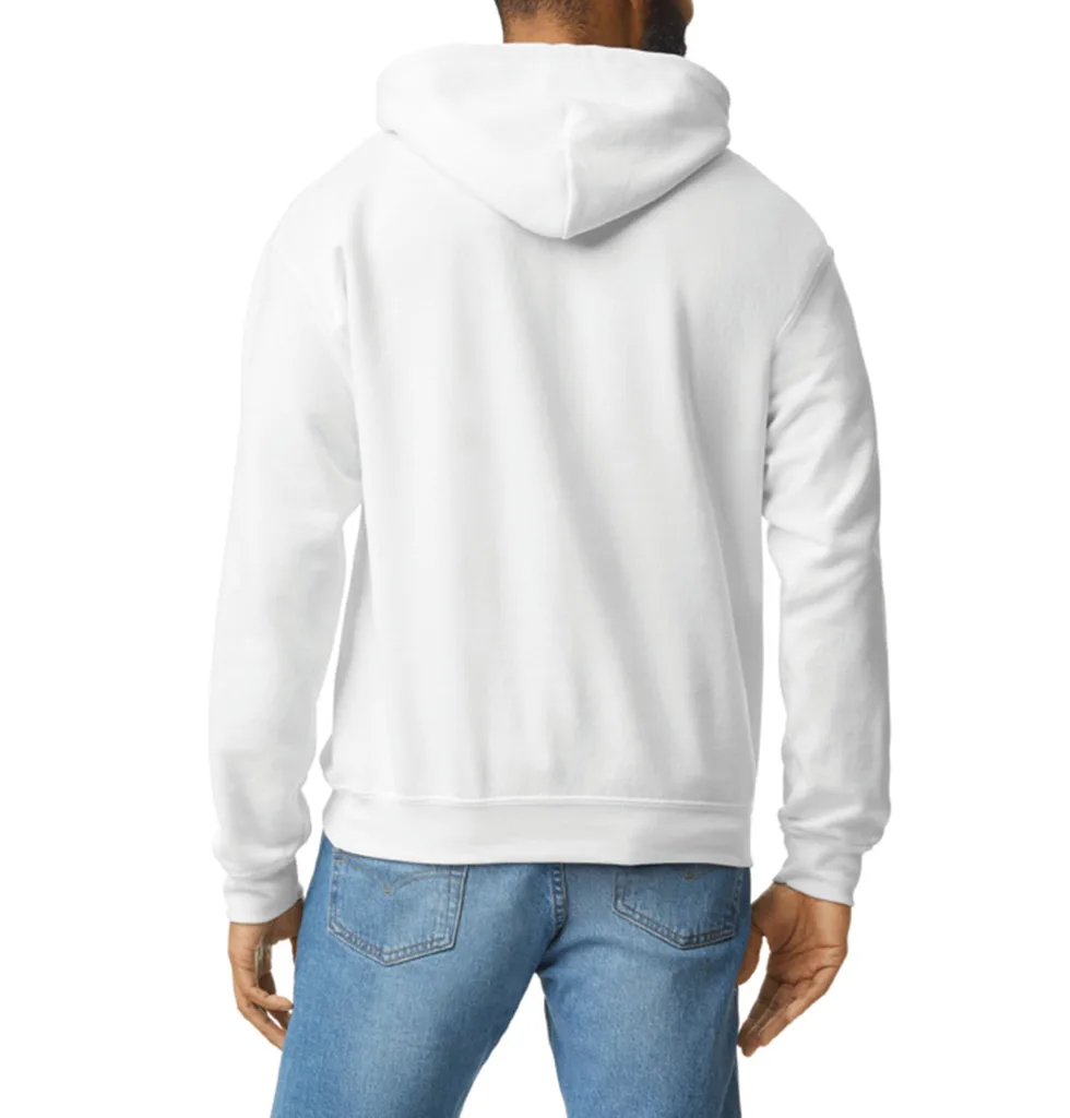 Sweat à capuche personnalisé, épais et poche kangourou (18500), White, photo 65