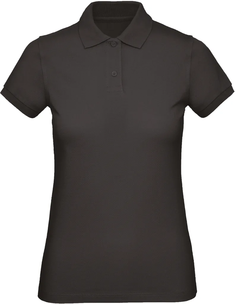 Polo bio femme personnalisé, coton bio et coupe cintrée (PW440), Black, photo 3