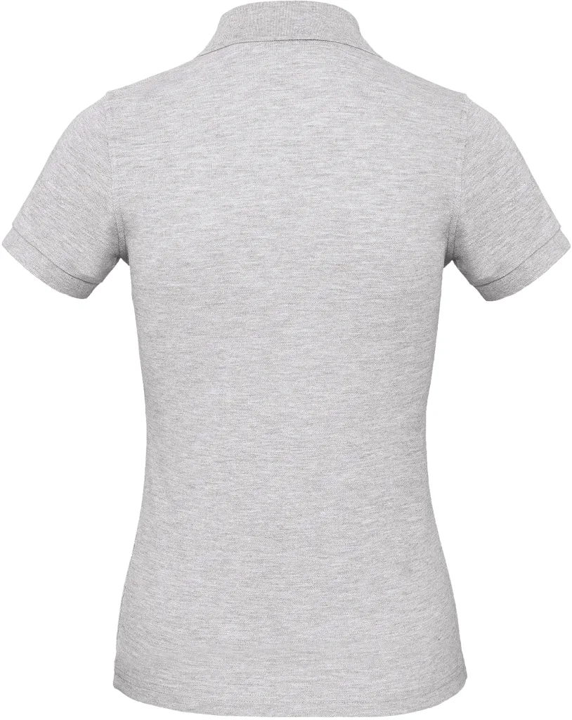 Polo bio femme personnalisé, coton bio et coupe cintrée (PW440), Heather Grey, photo 14