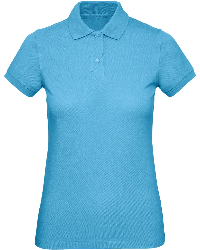 Polo bio femme personnalisé, coton bio et coupe cintrée (PW440), Very Turquoise, photo 38