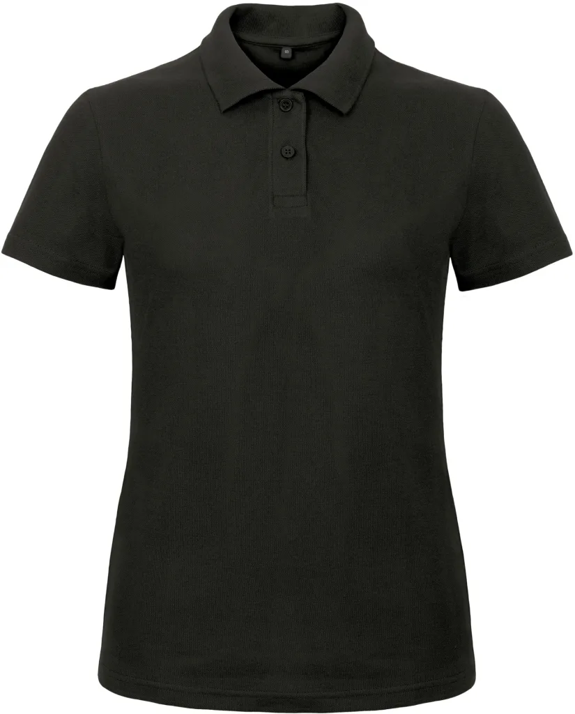 Polo femme personnalisé, piqué coton et coupe cintrée (PWI11), Black, photo 5