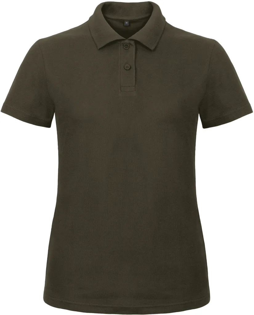 Polo femme personnalisé, piqué coton et coupe cintrée (PWI11), Brown, photo 7