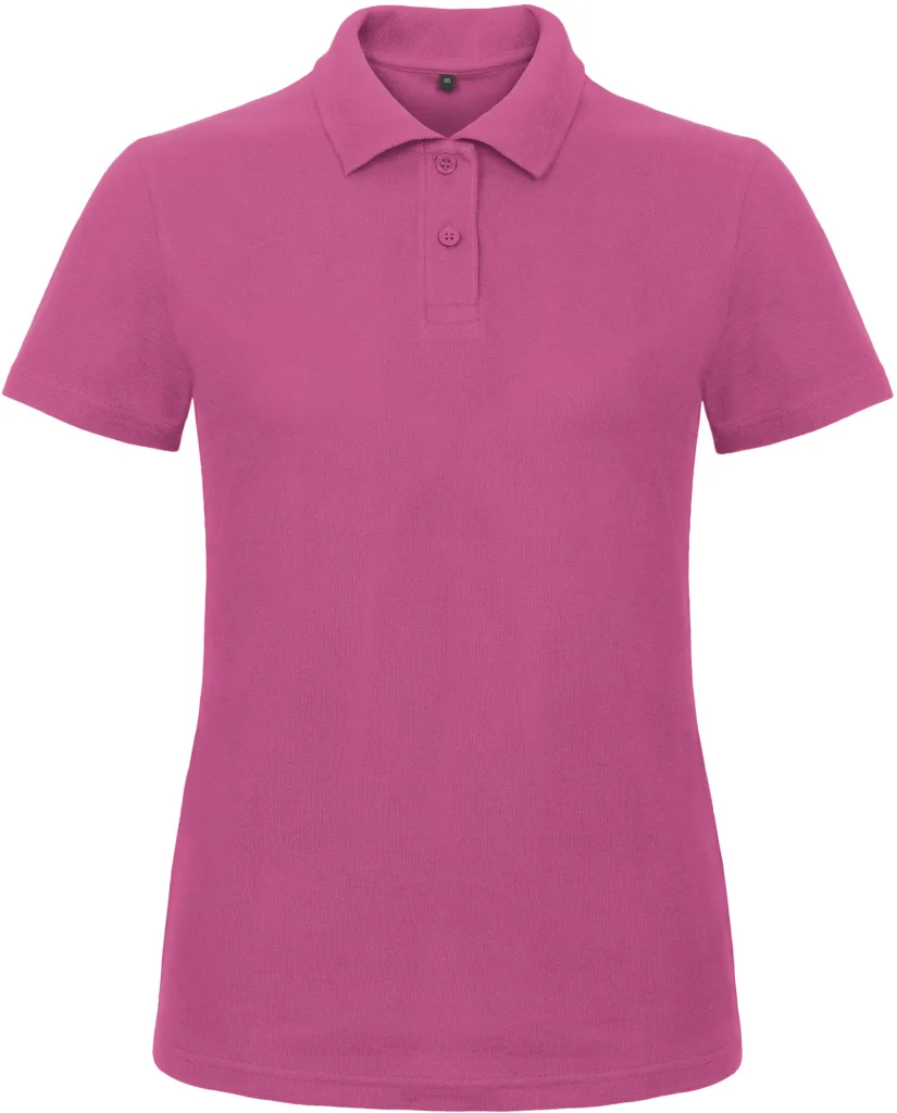 Polo femme personnalisé, piqué coton et coupe cintrée (PWI11), Fuchsia, photo 9