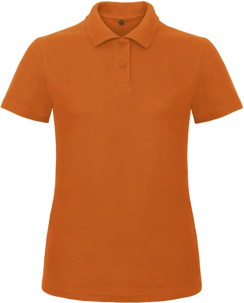 Polo femme personnalisé, piqué coton et coupe cintrée (PWI11), Orange, photo 14