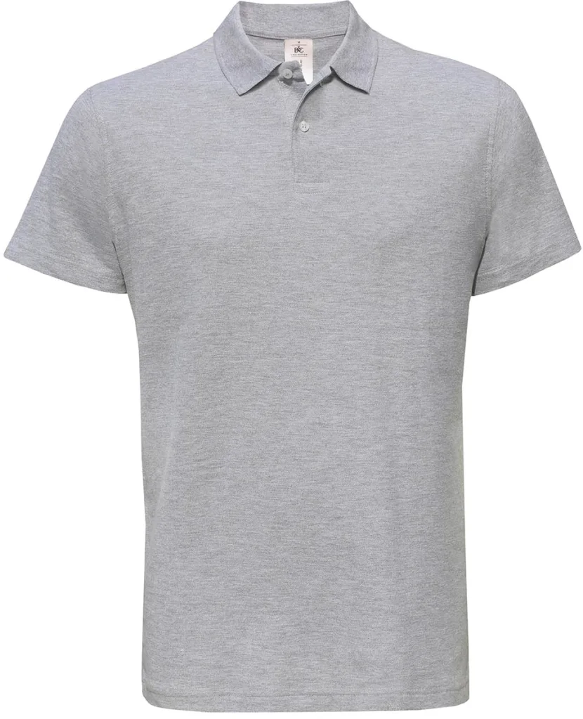 Polo homme personnalisé, maille piquée confortable (PUI10), Heather Grey, photo 9