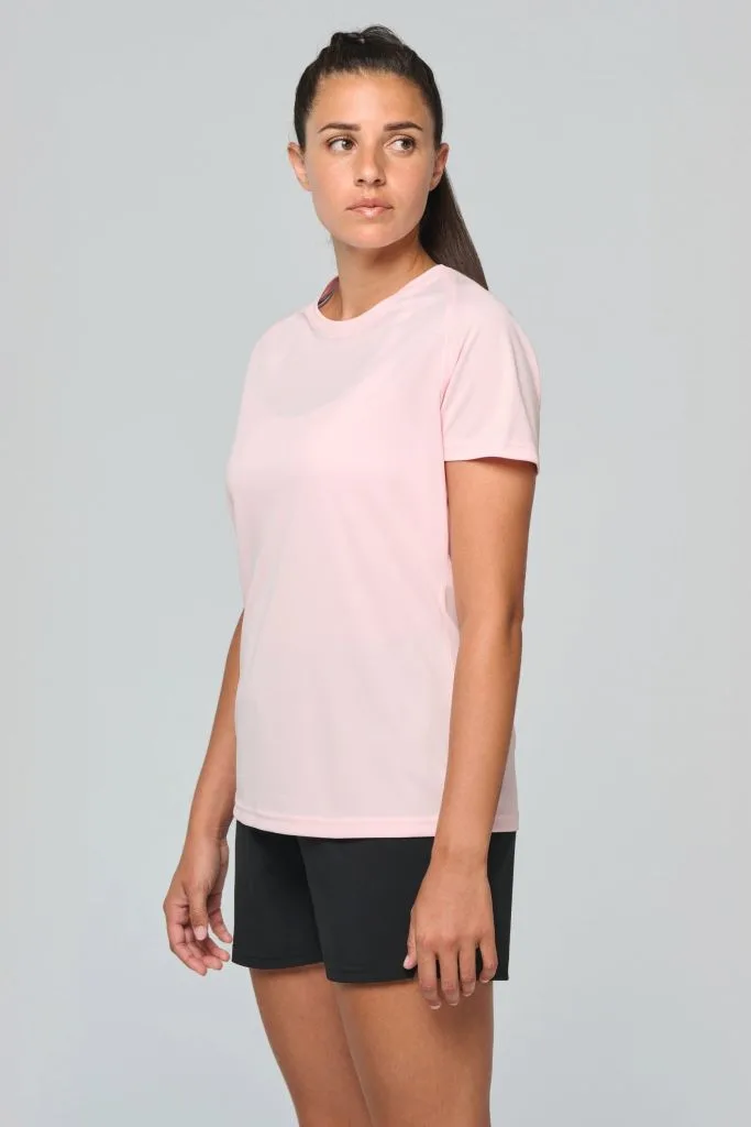 T-shirt de sport femme personnalisé, coupe ajustée