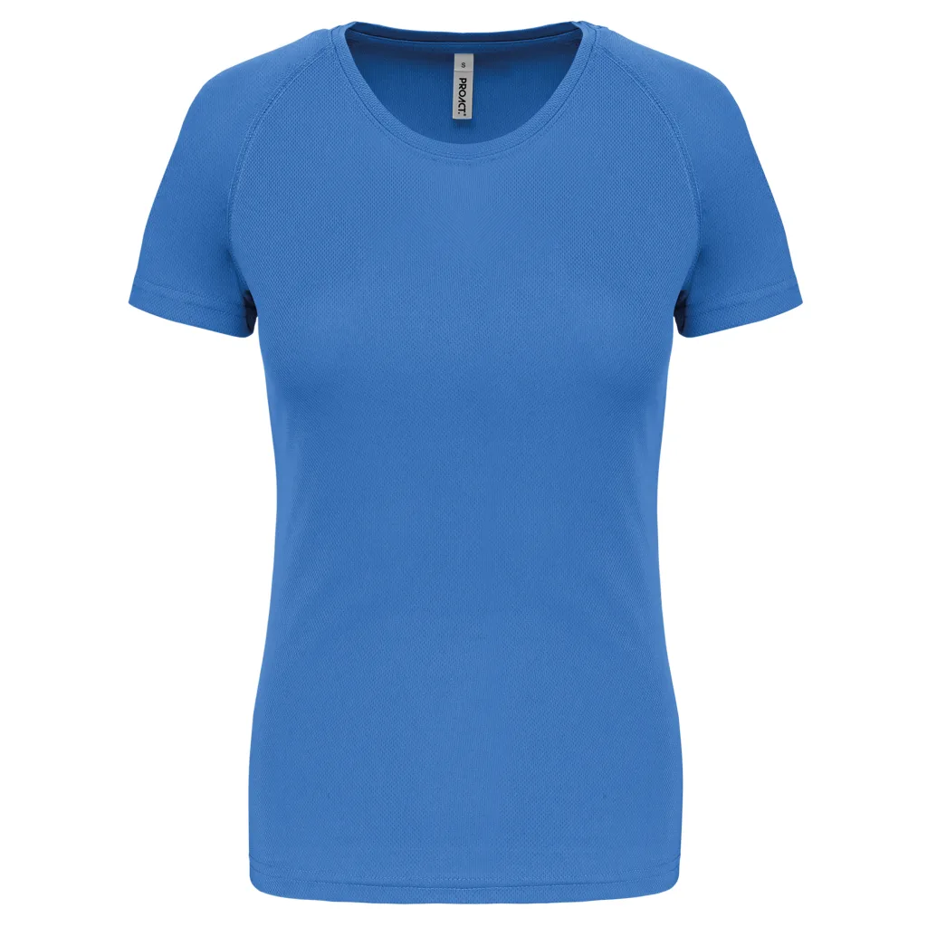 T-shirt de sport femme personnalisé, coupe ajustée (PA439), Aqua Blue, photo 4