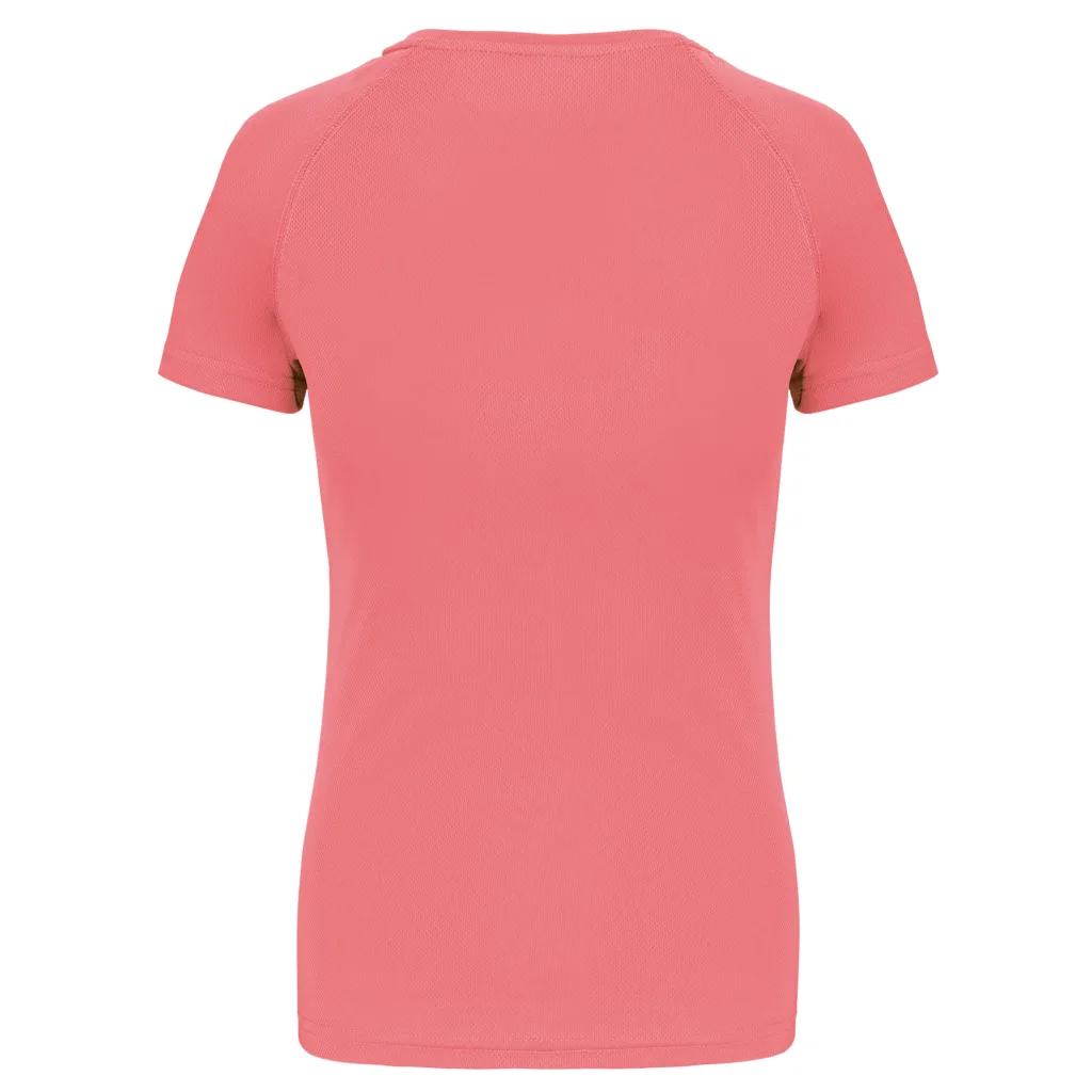 T-shirt de sport femme personnalisé, coupe ajustée (PA439), Coral, photo 9