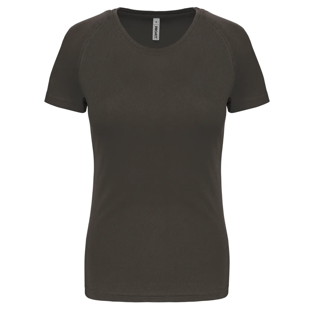 T-shirt de sport femme personnalisé, coupe ajustée (PA439), Dark Grey, photo 10