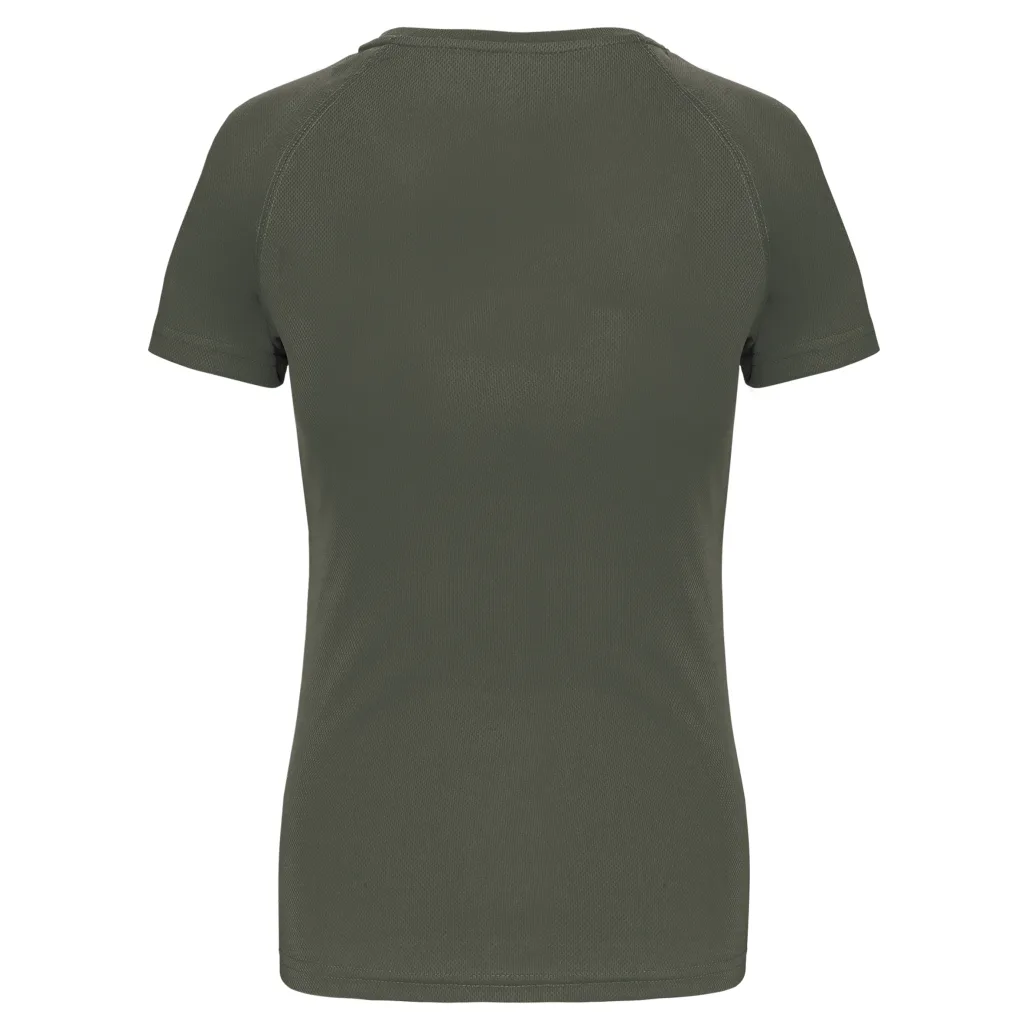 T-shirt de sport femme personnalisé, coupe ajustée (PA439), Dark Khaki, photo 13