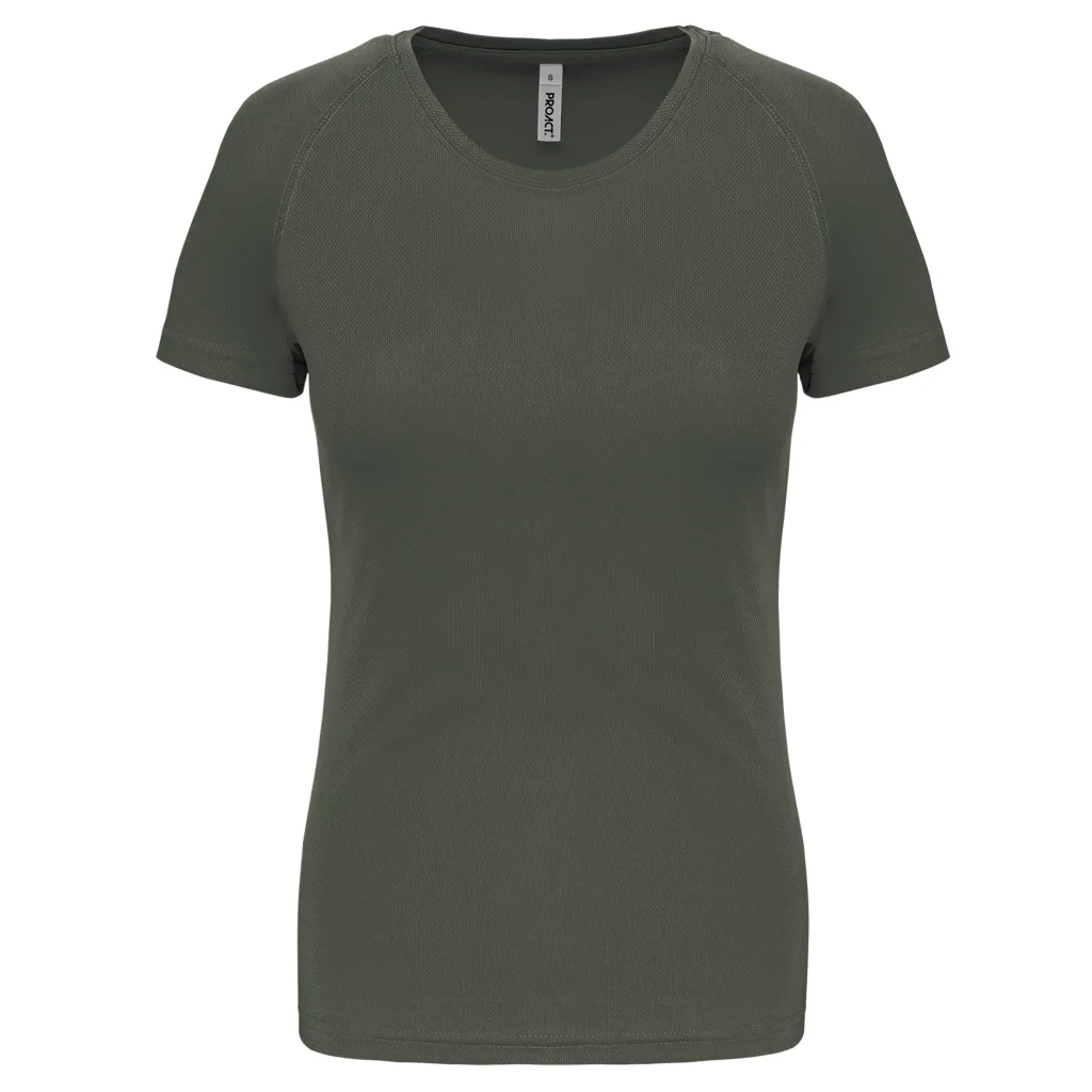 T-shirt de sport femme personnalisé, coupe ajustée (PA439), Dark Khaki, photo 12