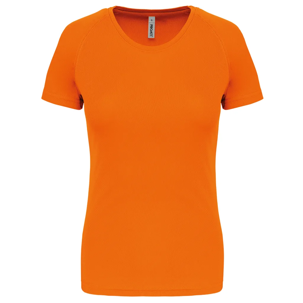 T-shirt de sport femme personnalisé, coupe ajustée (PA439), Fluorescent Orange, photo 18