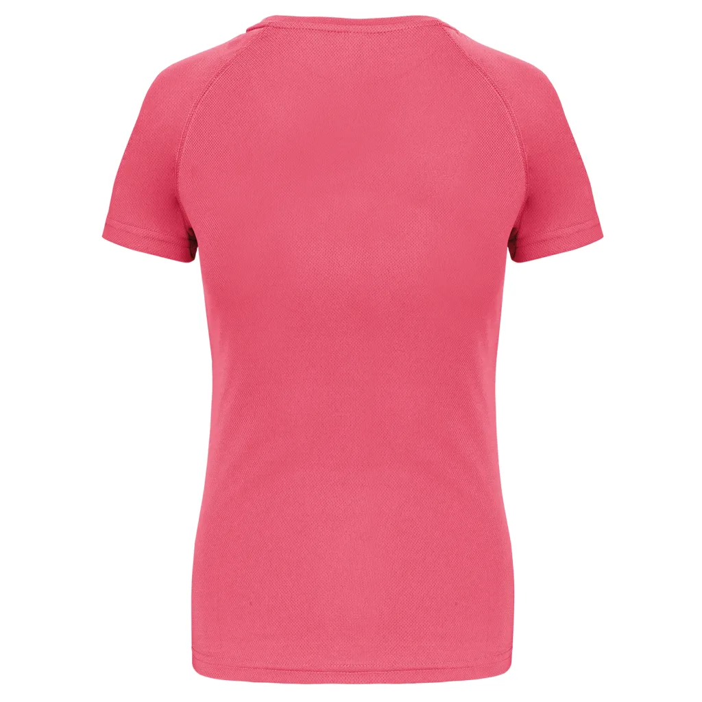 T-shirt de sport femme personnalisé, coupe ajustée (PA439), Fluorescent  Pink, photo 17