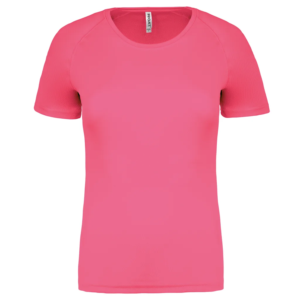 T-shirt de sport femme personnalisé, coupe ajustée (PA439)