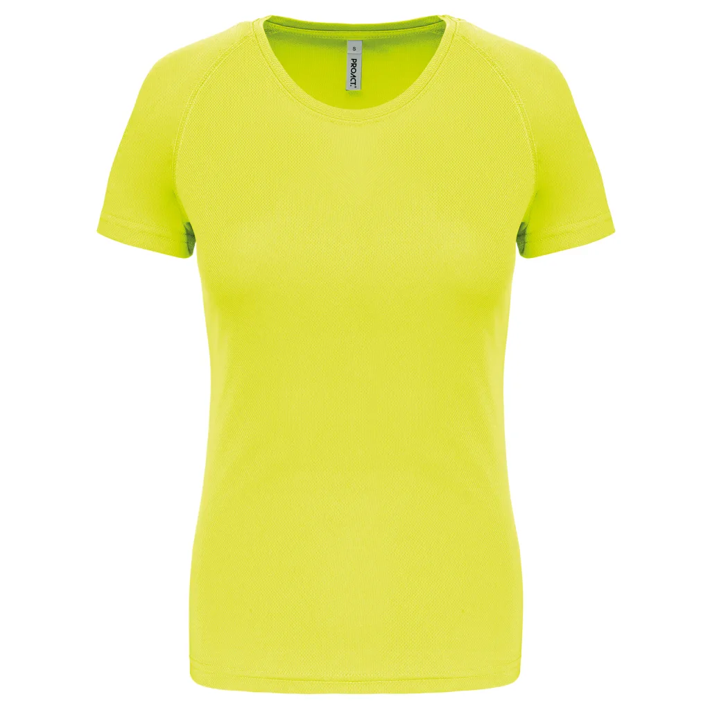 T-shirt de sport femme personnalisé, coupe ajustée (PA439), Fluorescent Yellow, photo 20