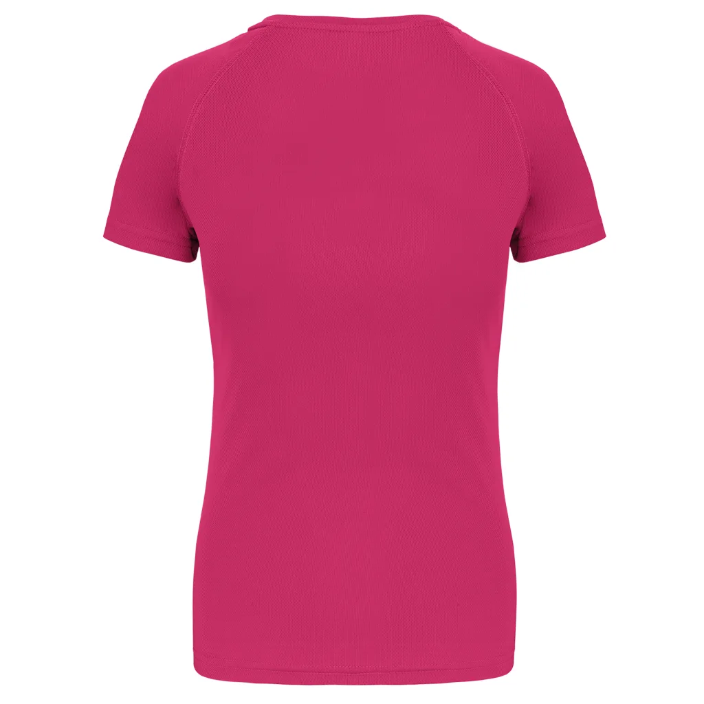 T-shirt de sport femme personnalisé, coupe ajustée (PA439), Fuchsia, photo 23