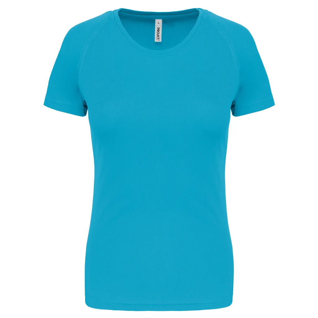 T-shirt de sport femme personnalisé, coupe ajustée (PA439), Light Turquoise, photo 28