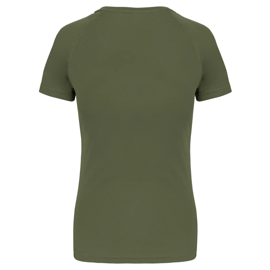 T-shirt de sport femme personnalisé, coupe ajustée (PA439), Olive, photo 33