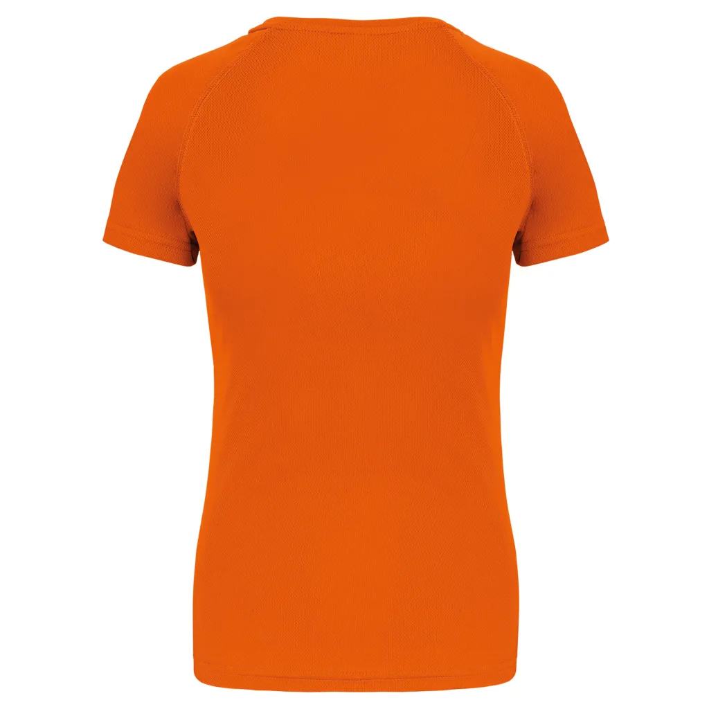 T-shirt de sport femme personnalisé, coupe ajustée (PA439), Orange, photo 35