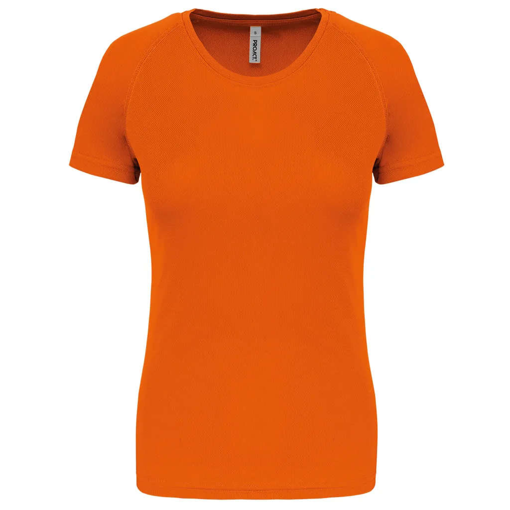 T-shirt de sport femme personnalisé, coupe ajustée (PA439), Orange, photo 34