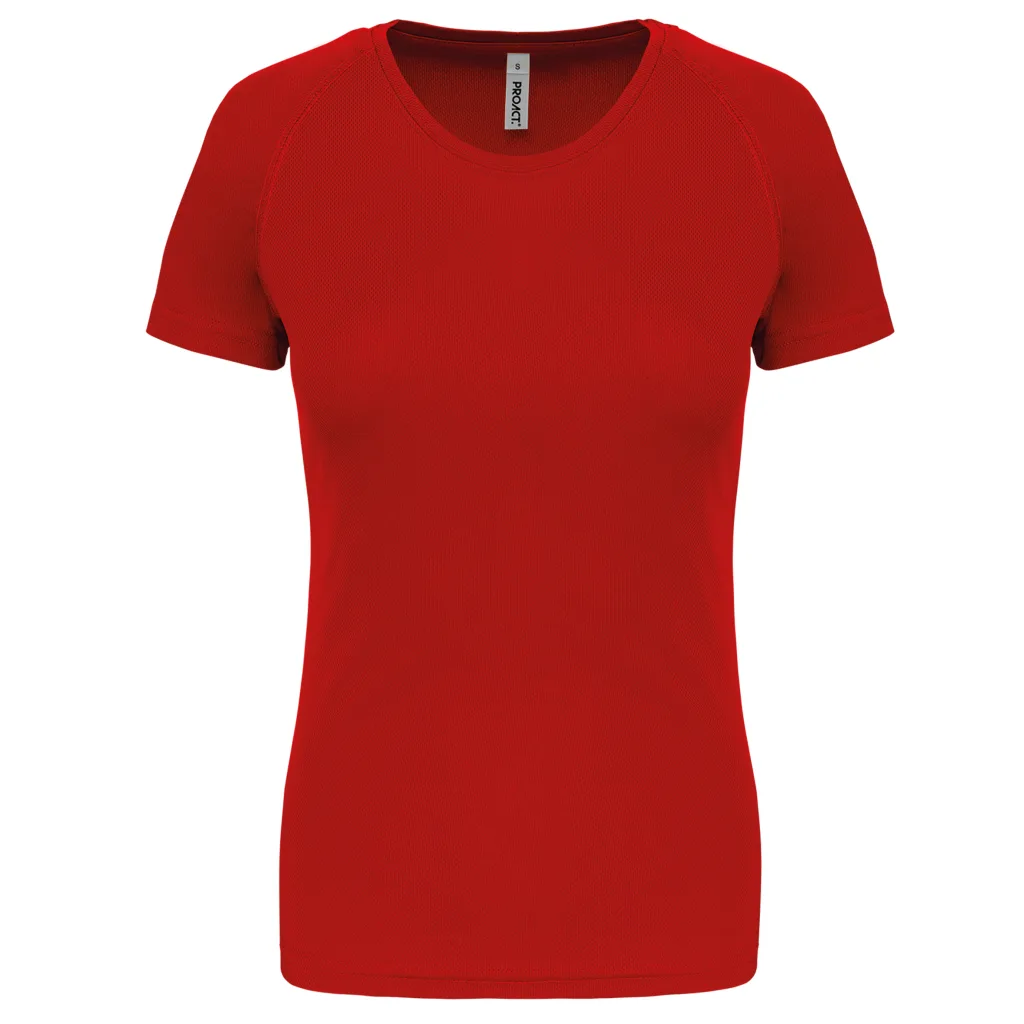 T-shirt de sport femme personnalisé, coupe ajustée (PA439), Red, photo 38