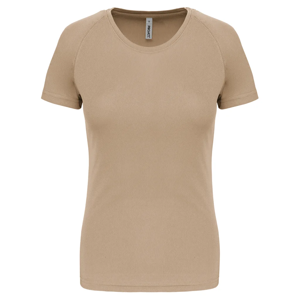 T-shirt de sport femme personnalisé, coupe ajustée (PA439), Sand, photo 40