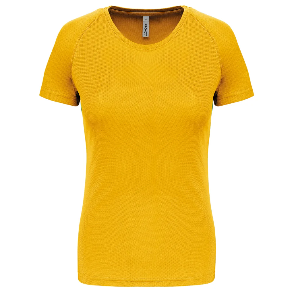 T-shirt de sport femme personnalisé, coupe ajustée (PA439), True Yellow, photo 48