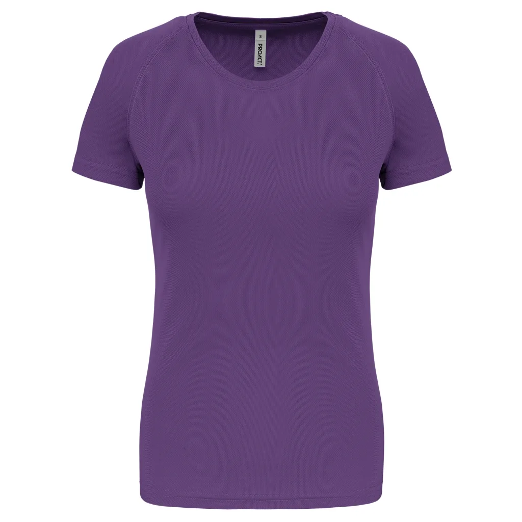 T-shirt de sport femme personnalisé, coupe ajustée (PA439), Violet, photo 50