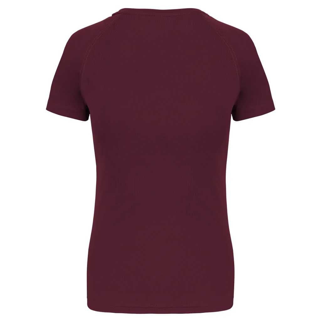 T-shirt de sport femme personnalisé, coupe ajustée (PA439), Wine, photo 55