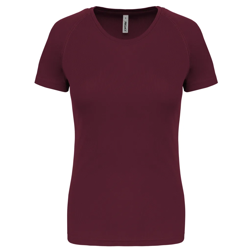 T-shirt de sport femme personnalisé, coupe ajustée (PA439), Wine, photo 54