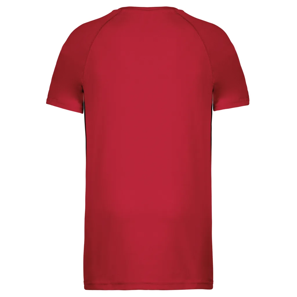 T-shirt de sport homme personnalisé, coupe raglan (PA438), Red, photo 56