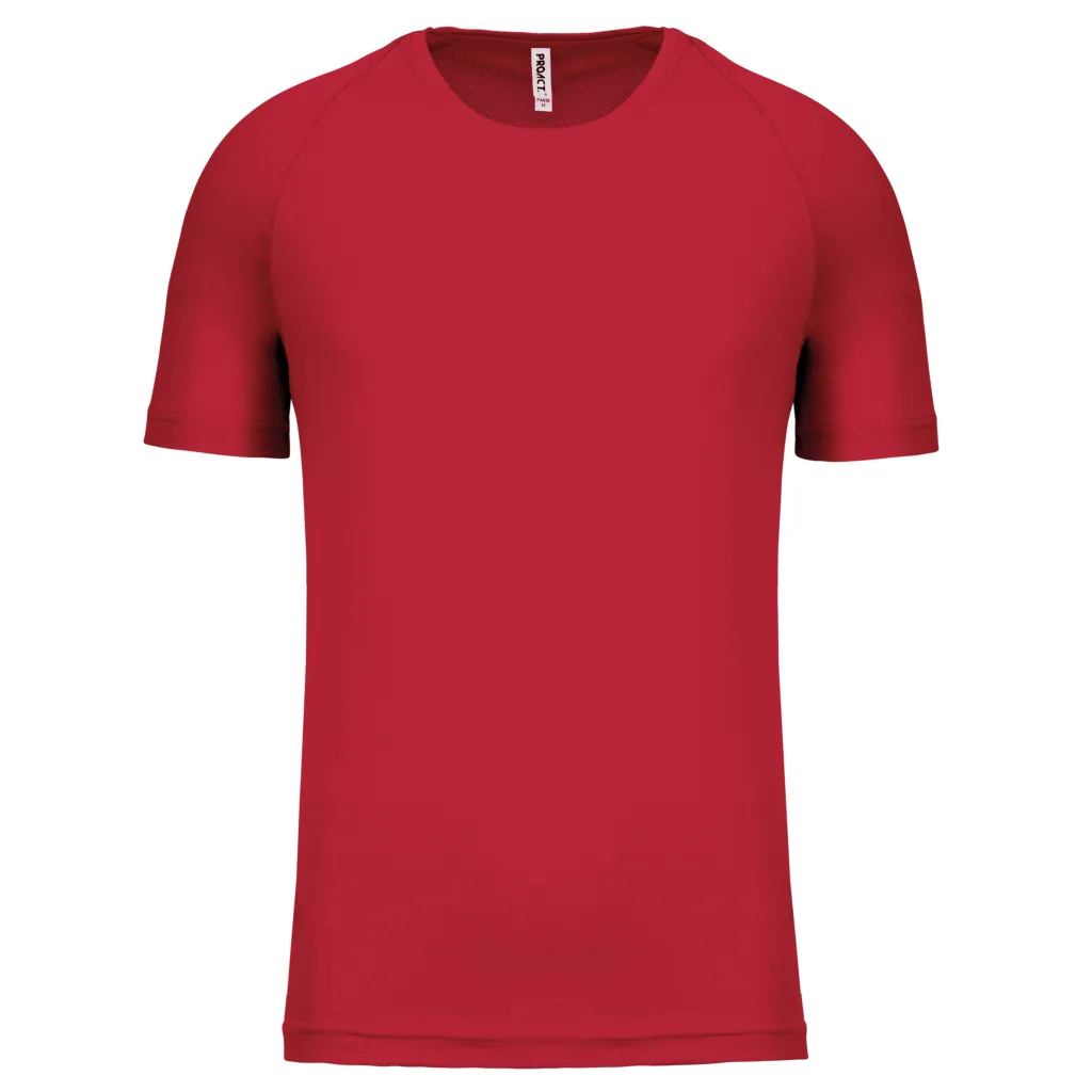 T-shirt de sport homme personnalisé, coupe raglan (PA438), Red, photo 55