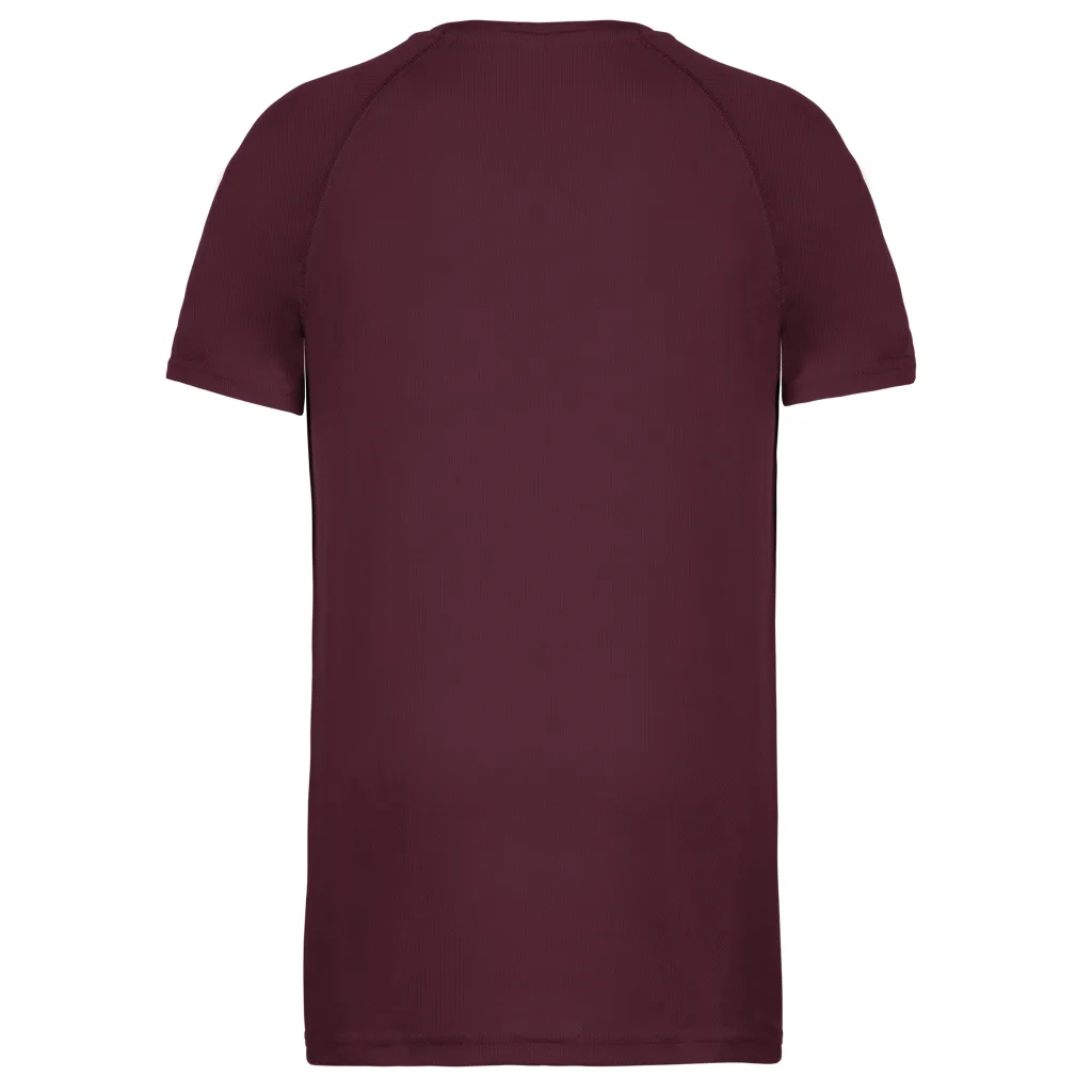 T-shirt de sport homme personnalisé, coupe raglan (PA438), Wine, photo 80
