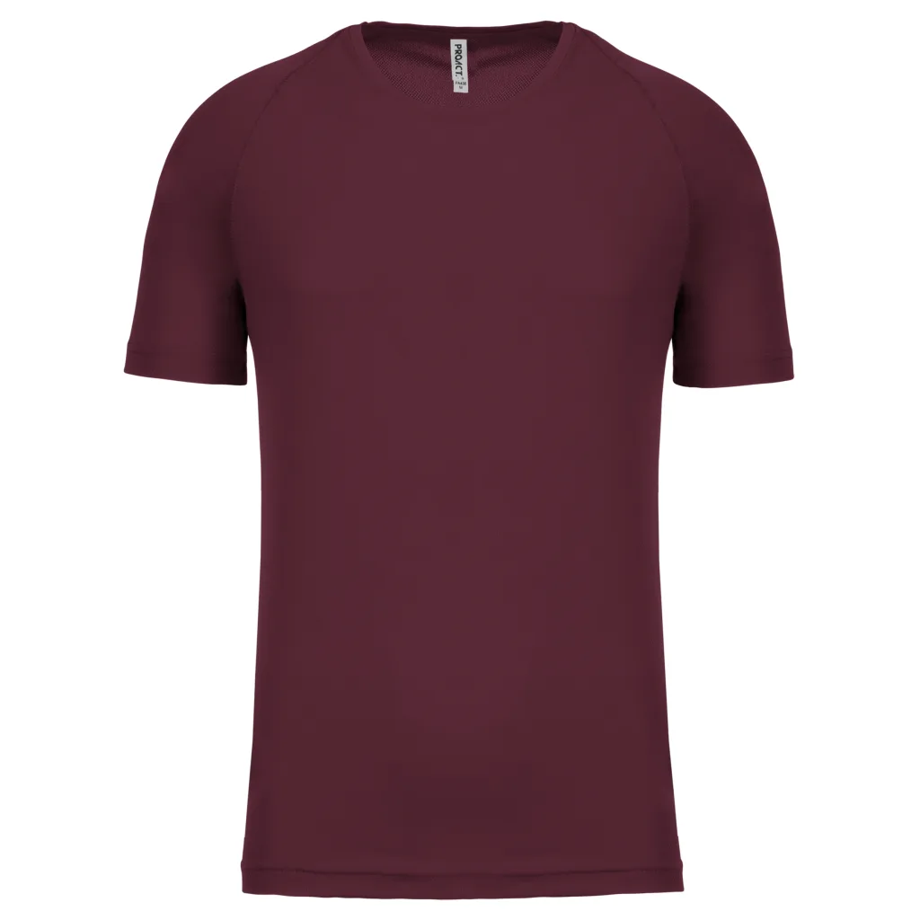 T-shirt de sport homme personnalisé, coupe raglan (PA438), Wine, photo 79