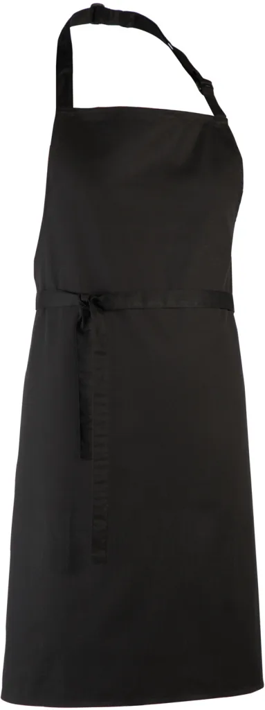 Tablier à bavette personnalisé, grand format service (PR150), Black, photo 4