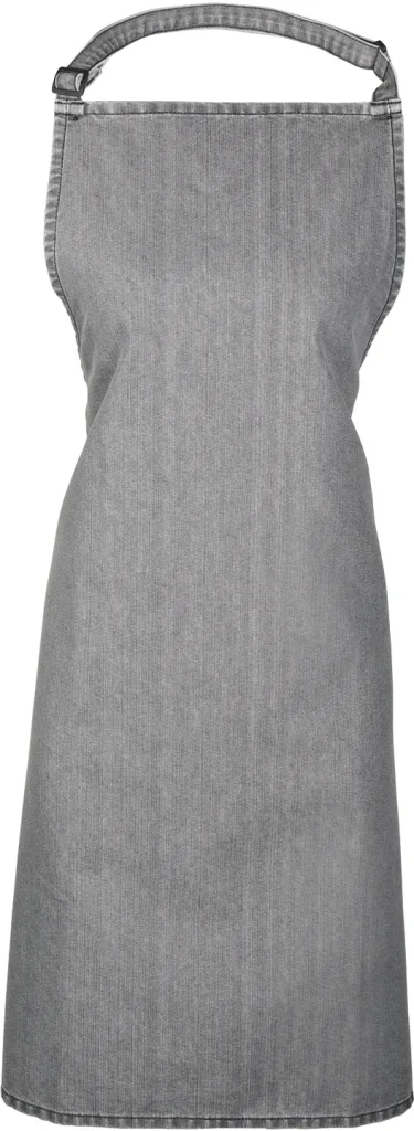 Tablier à bavette personnalisé, grand format service (PR150), Grey Denim, photo 15