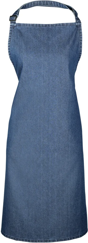 Tablier à bavette personnalisé, grand format service (PR150), Indigo Denim, photo 17