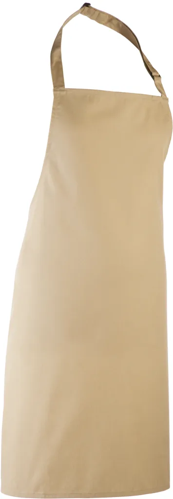 Tablier à bavette personnalisé, grand format service (PR150), Khaki Beige, photo 18
