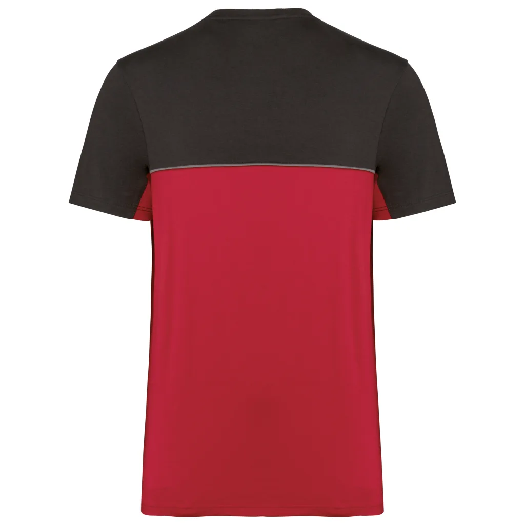 T-shirt bicolore recyclé personnalisé, écoresponsable (WK304), Red / Dark Grey, photo 19